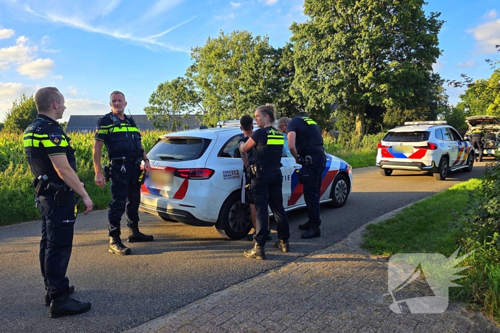 Gevluchte bestuurder na botsing op snelweg door politiehelikopter gevonden