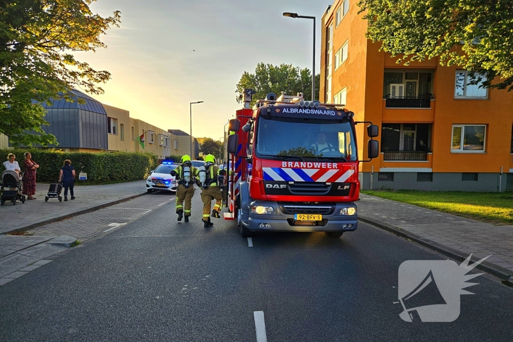 Brandweerinzet om vuur te bestrijden