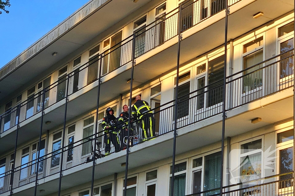 Brandweerinzet om vuur te bestrijden