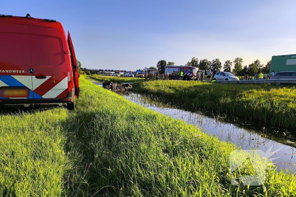 Meerdere slachtoffer bij auto te water