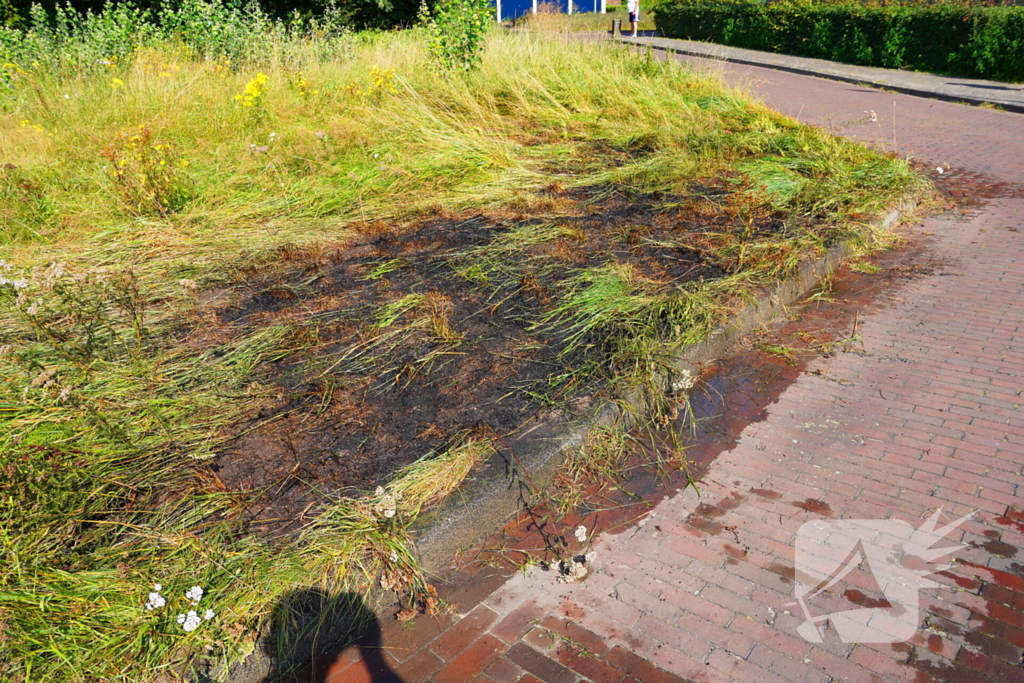 Brandweerinzet bij grasbrand