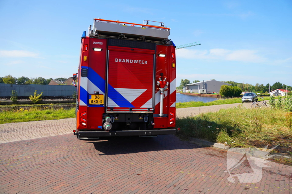 Brandweerinzet bij grasbrand