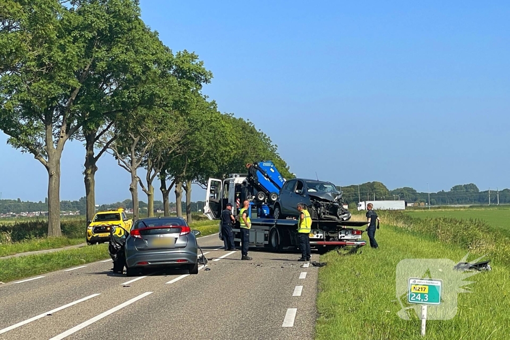 Traumahelikopter ingezet bij verkeersongeval
