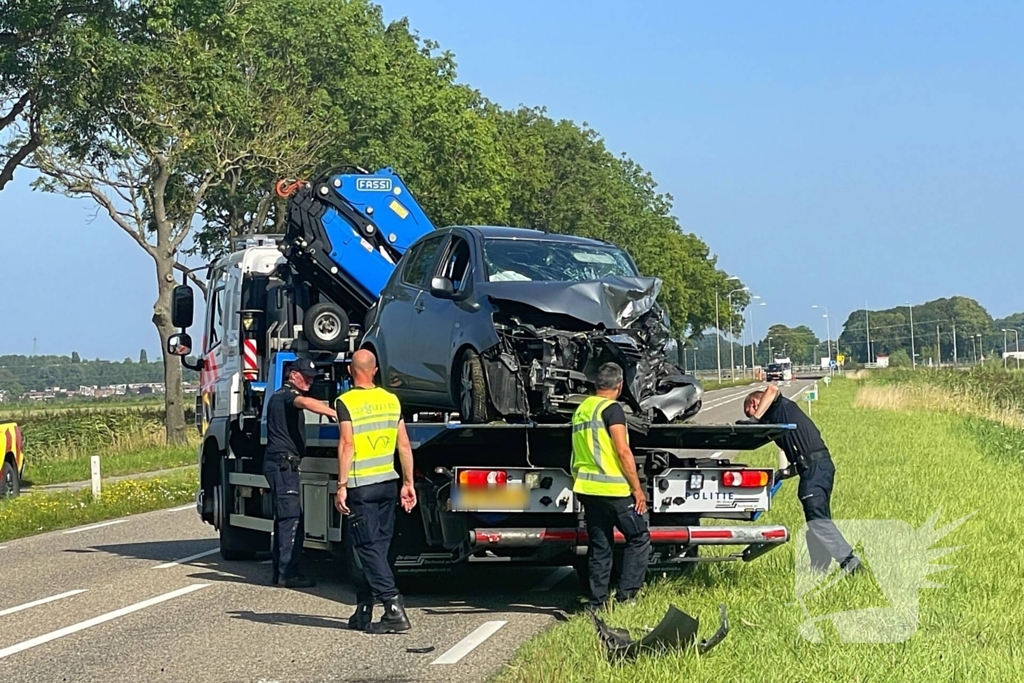 Traumahelikopter ingezet bij verkeersongeval