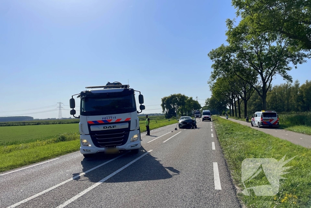 Traumahelikopter ingezet bij verkeersongeval