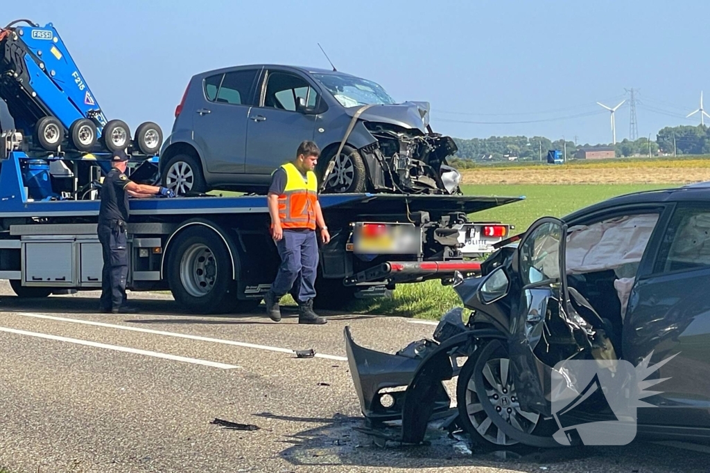 Traumahelikopter ingezet bij verkeersongeval
