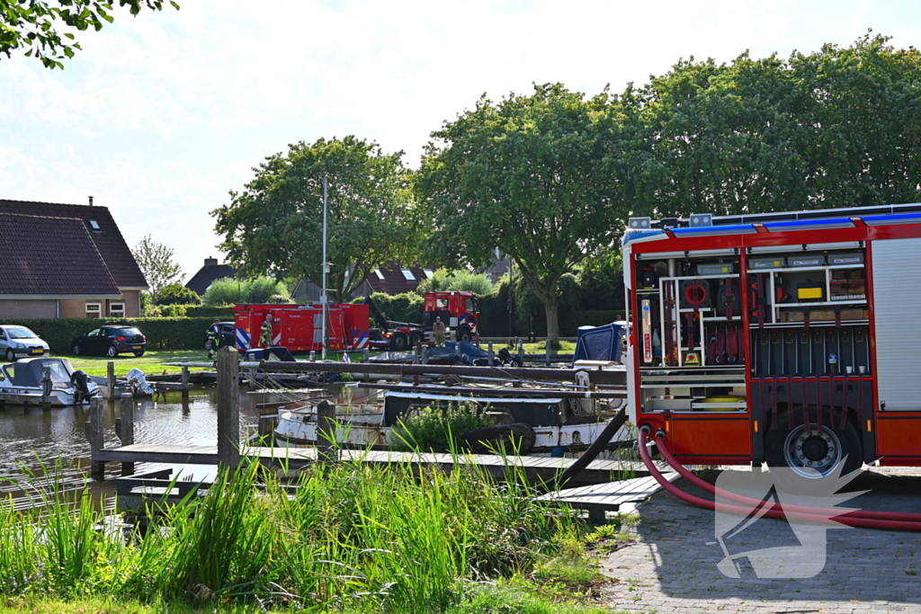 Woningbrand vereist grote inzet
