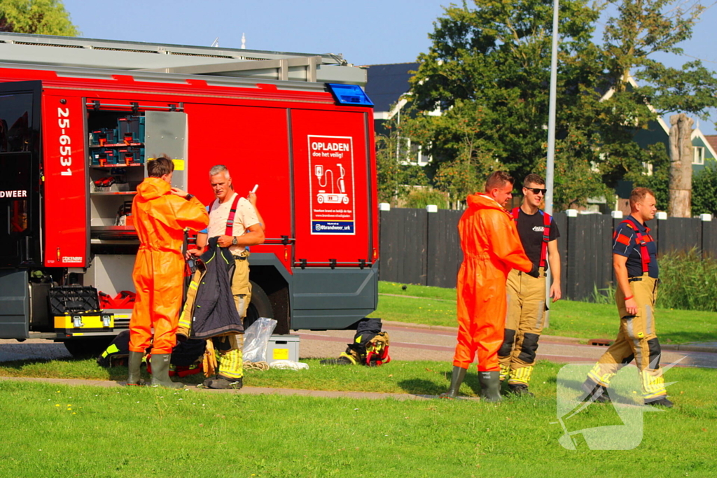 Reiger bevrijdt uit visdraad