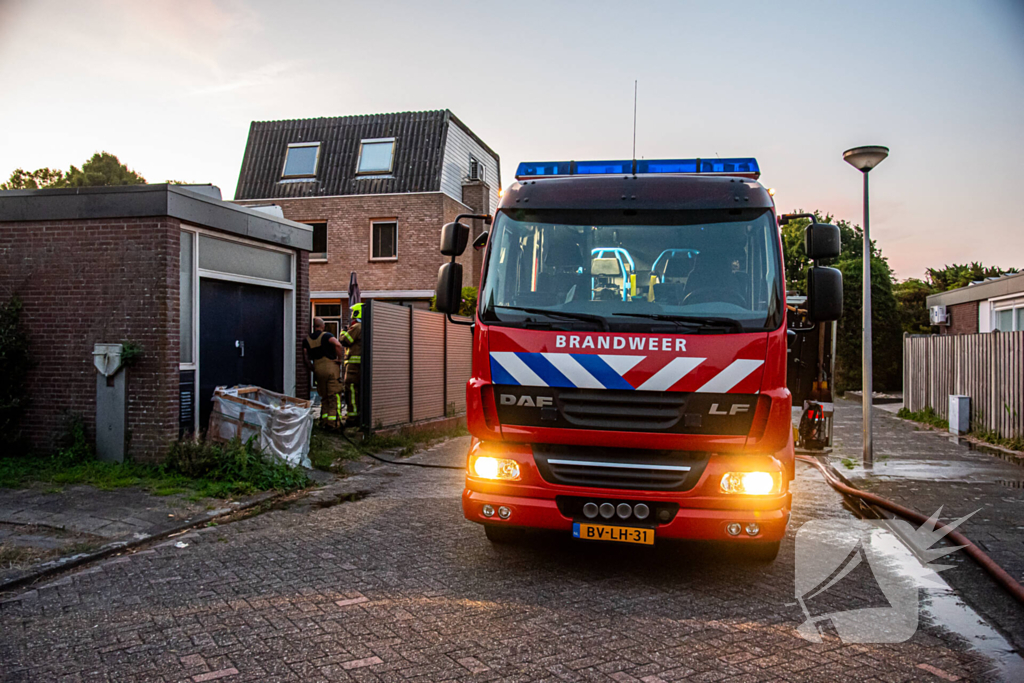 Brand in compostbak snel onder controle