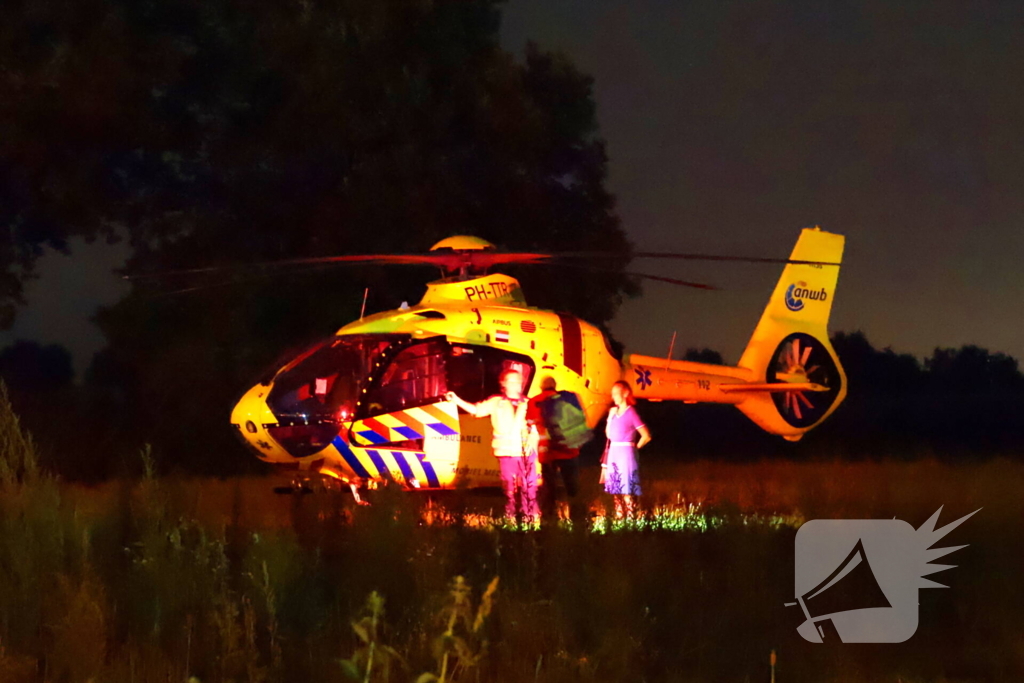 Traumahelikopter assisteert bij medisch incident