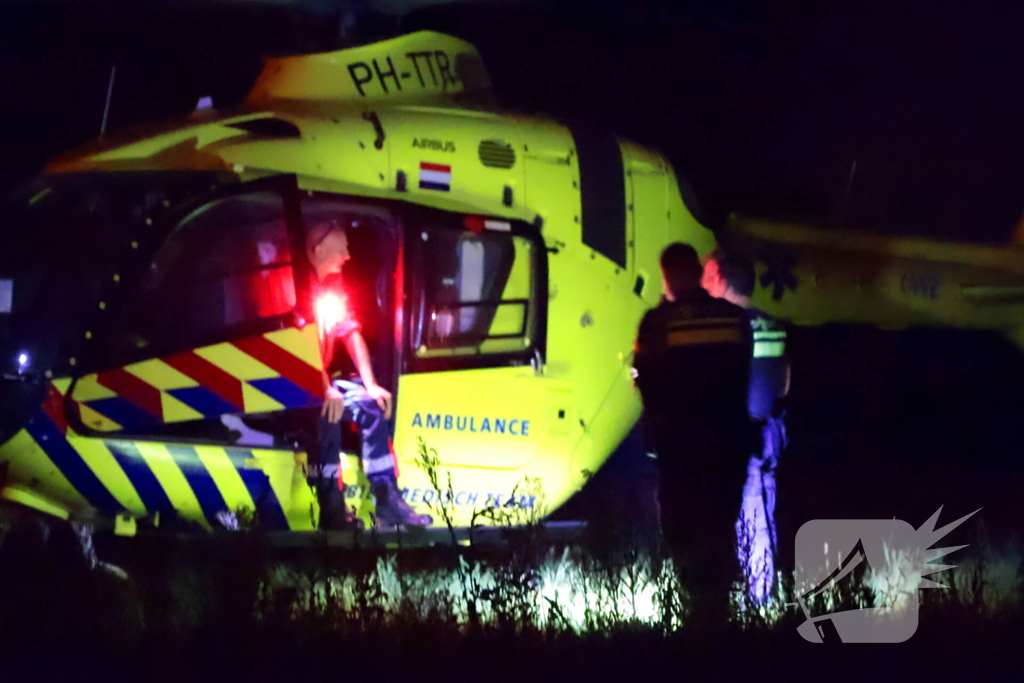 Traumahelikopter assisteert bij medisch incident