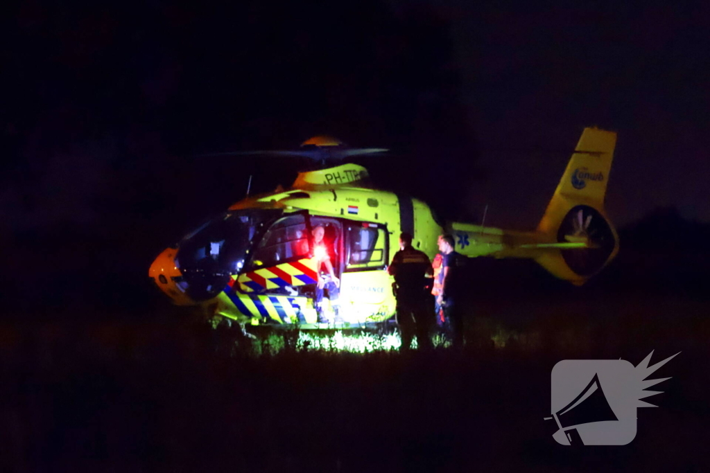 Traumahelikopter assisteert bij medisch incident