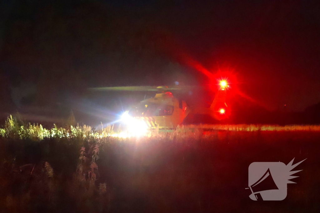 Traumahelikopter assisteert bij medisch incident