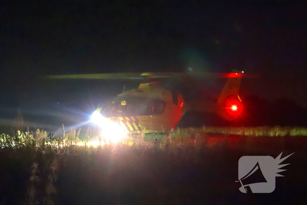 Traumahelikopter assisteert bij medisch incident