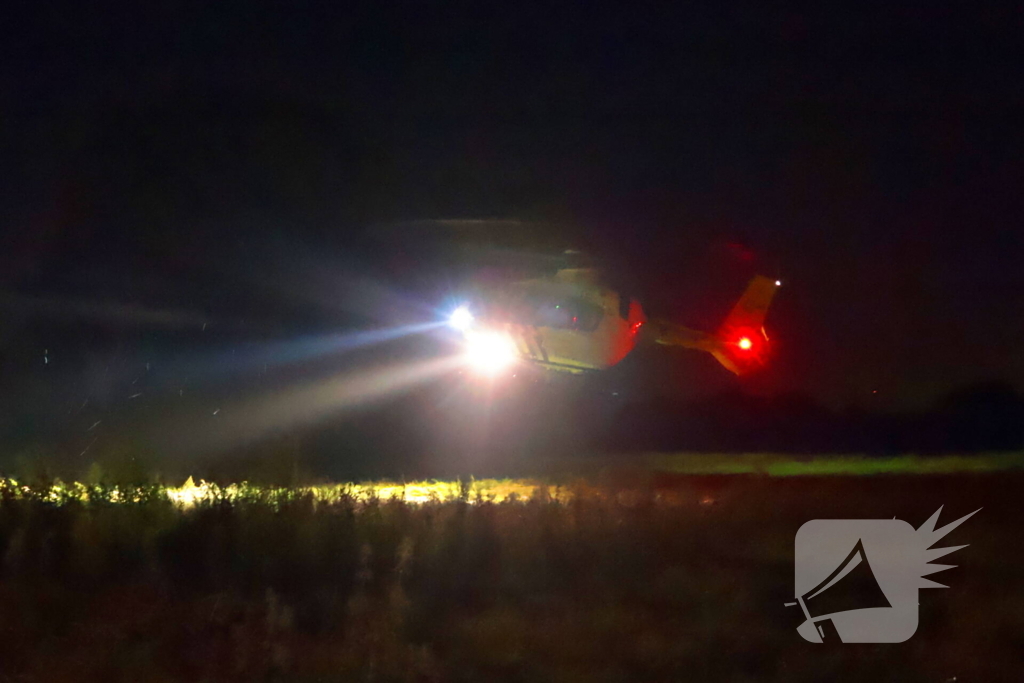 Traumahelikopter assisteert bij medisch incident