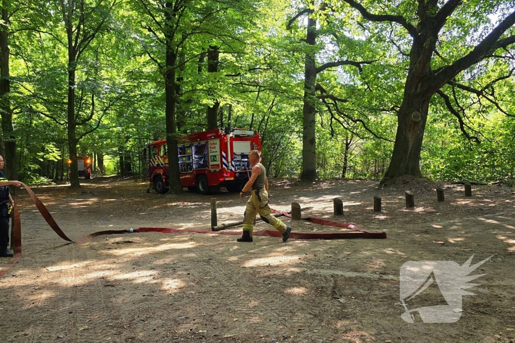 Brandweer snel in actie bij natuurbrand