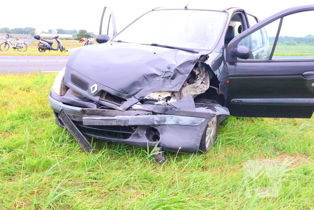 Onwel achter het stuur bestuurder veroorzaakt ongeval