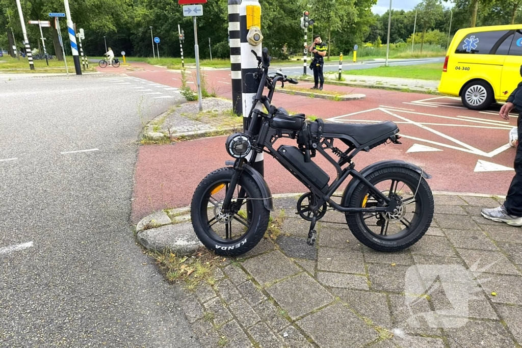 Fietser gewond bij aanrijding met fatbike