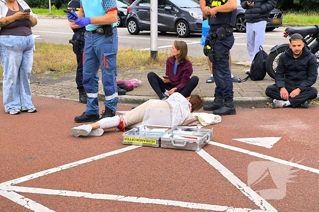 Fietser gewond bij aanrijding met fatbike