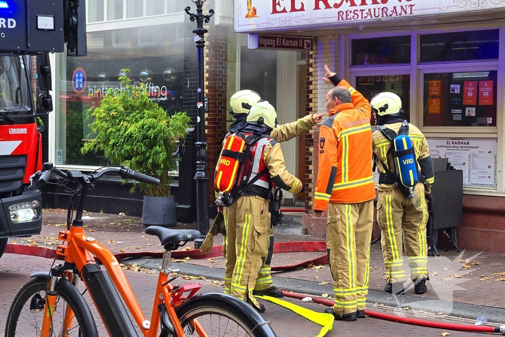 Brand in restaurant geblust door brandweer