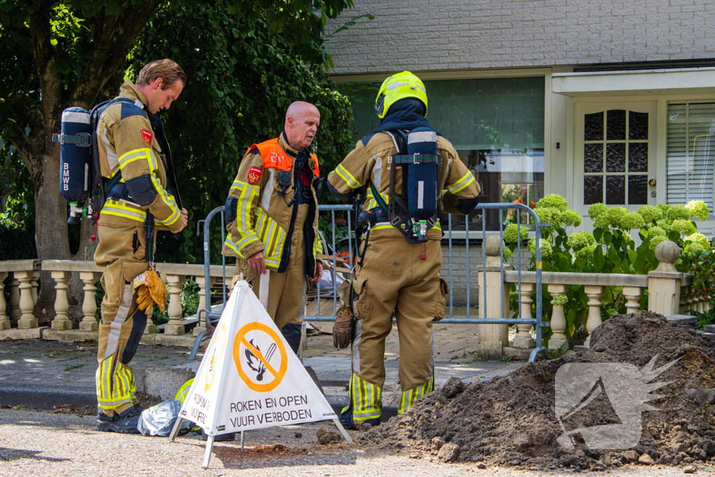 Gaslekkage tijdens graafwerkzaamheden