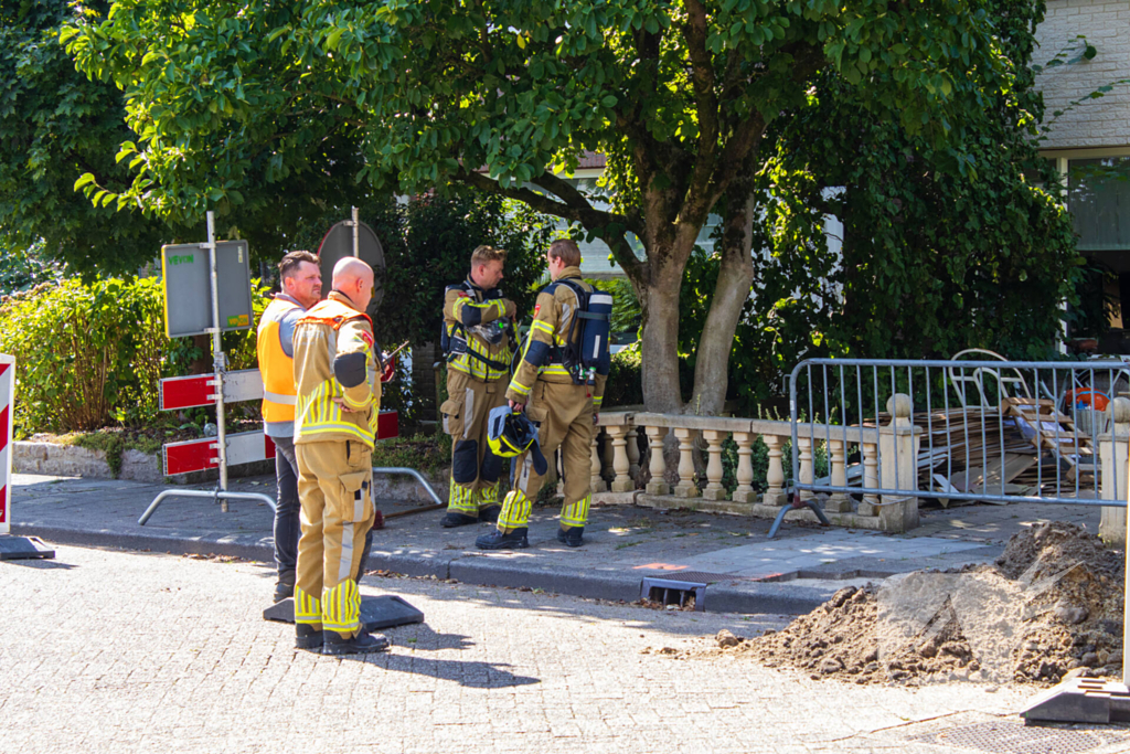 Gaslekkage tijdens graafwerkzaamheden