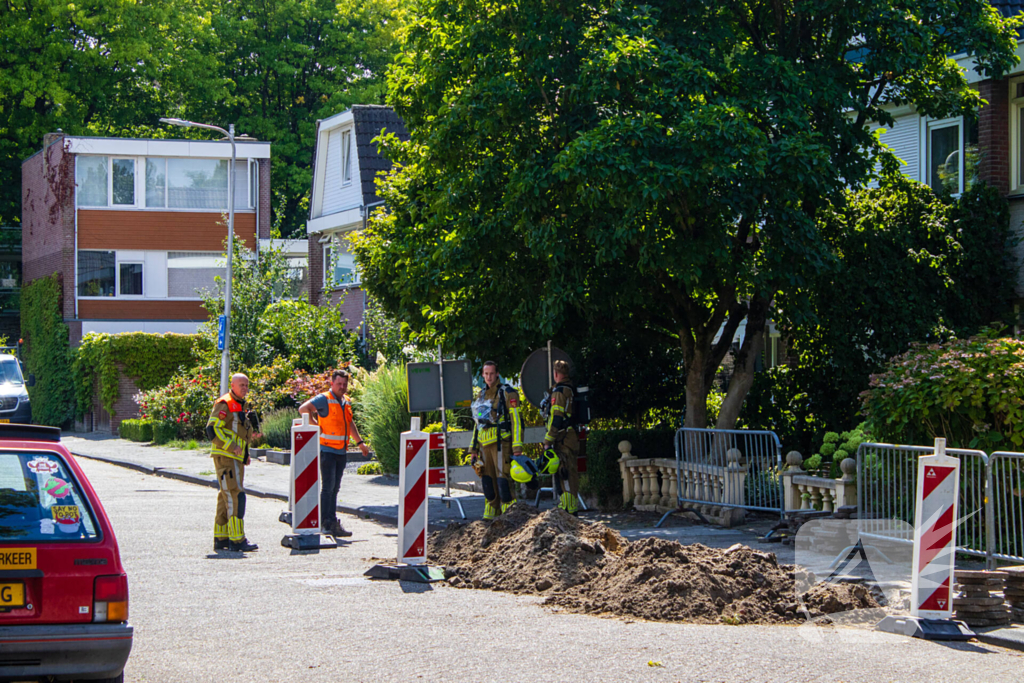 Gaslekkage tijdens graafwerkzaamheden