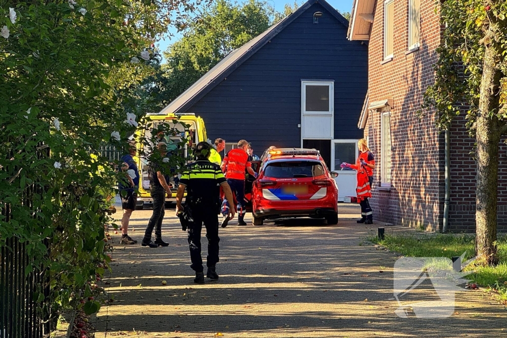 Man raakt gewond door paard tijdens verzorging
