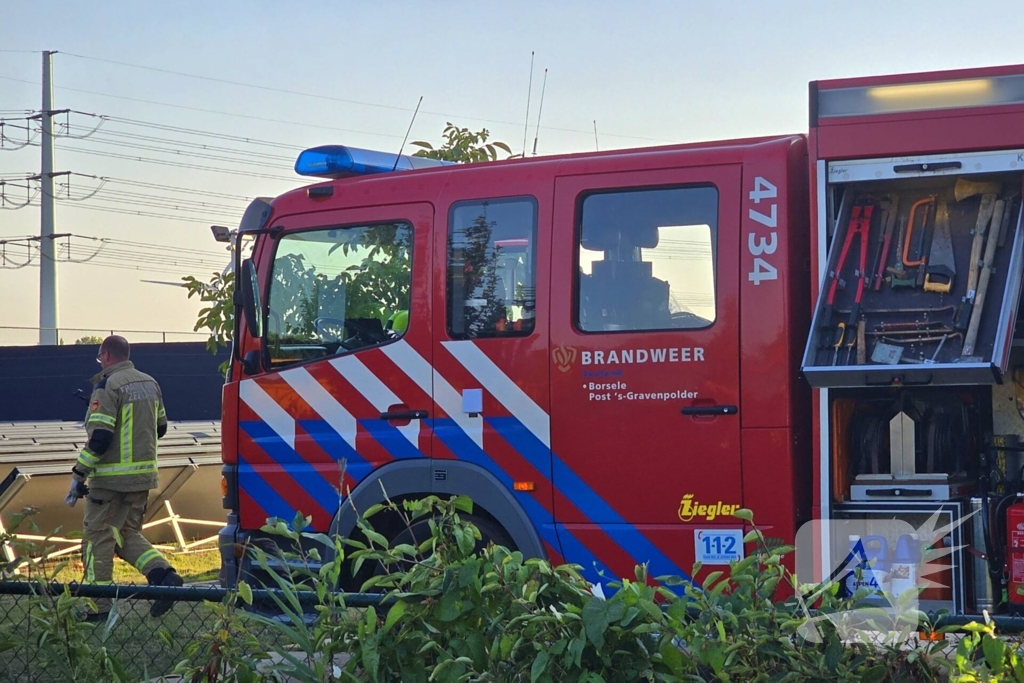 Brand in landbouwvoertuig snel geblust
