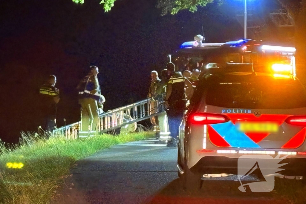 Man met verward gedrag valt in water