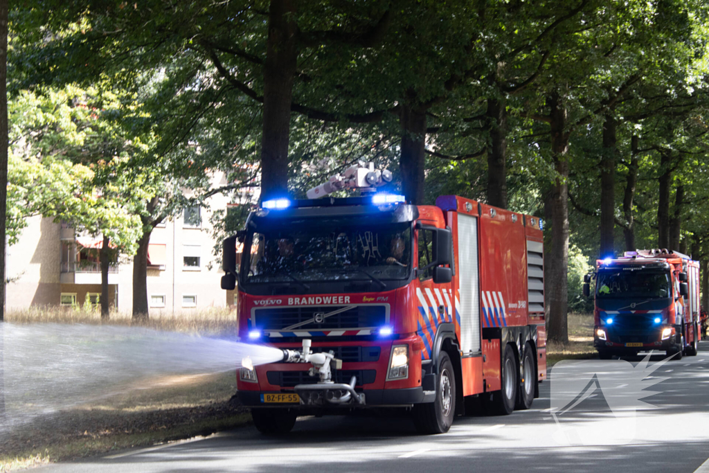 Grasmaaier veroorzaakt brand tijdens werkzaamheden