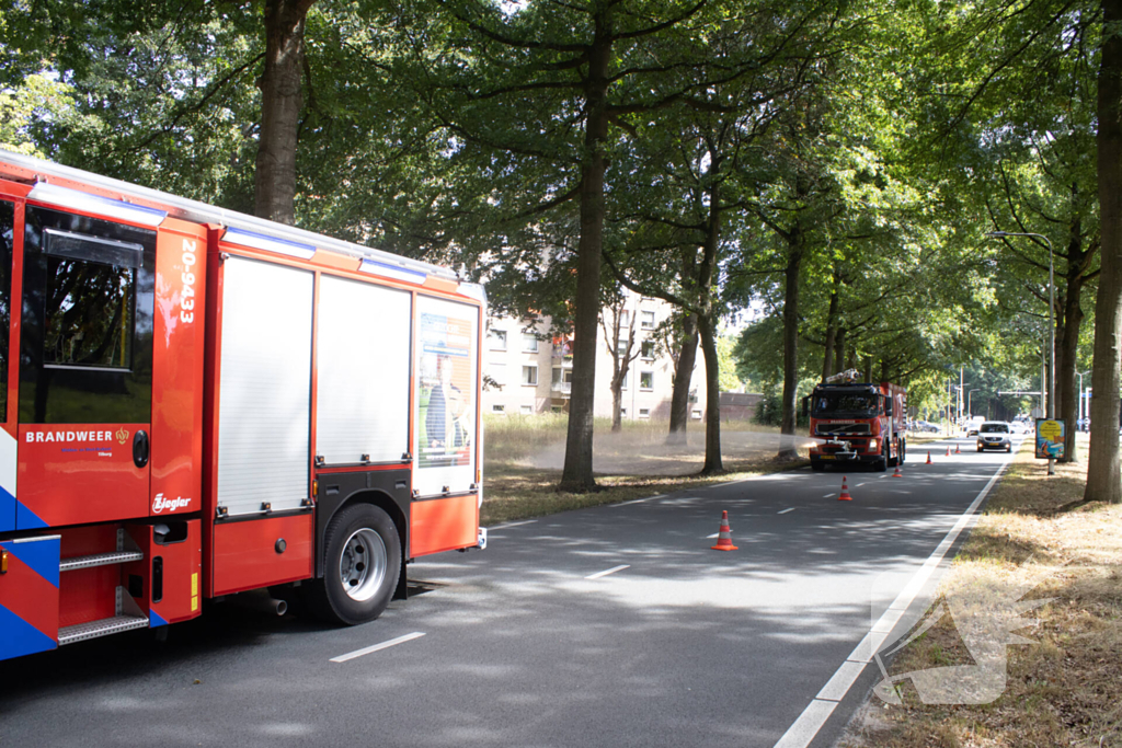 Grasmaaier veroorzaakt brand tijdens werkzaamheden