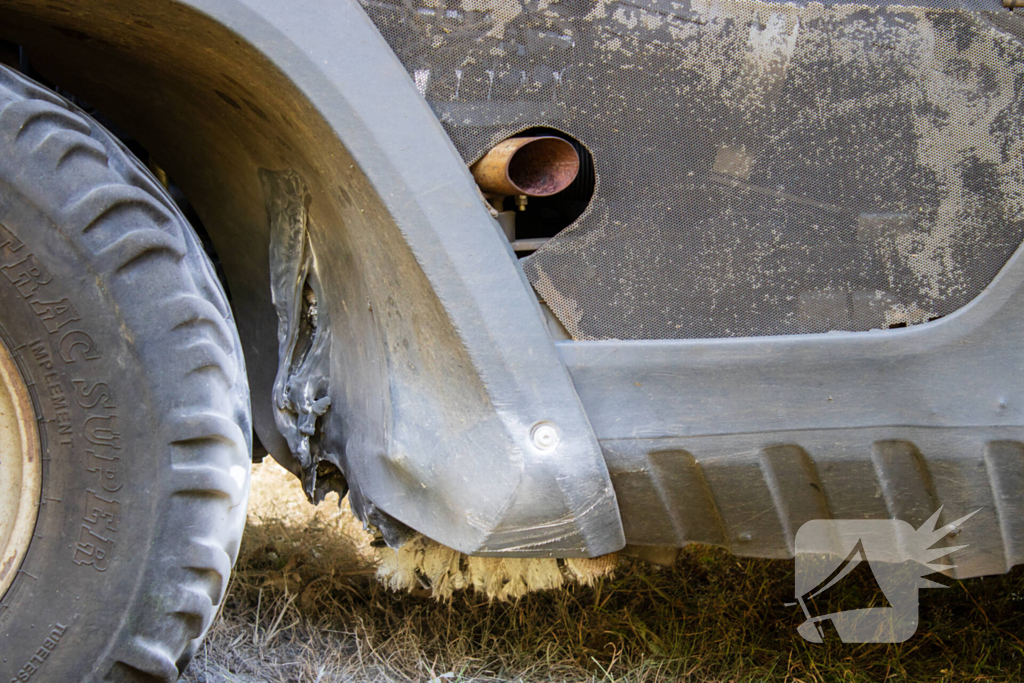 Grasmaaier veroorzaakt brand tijdens werkzaamheden