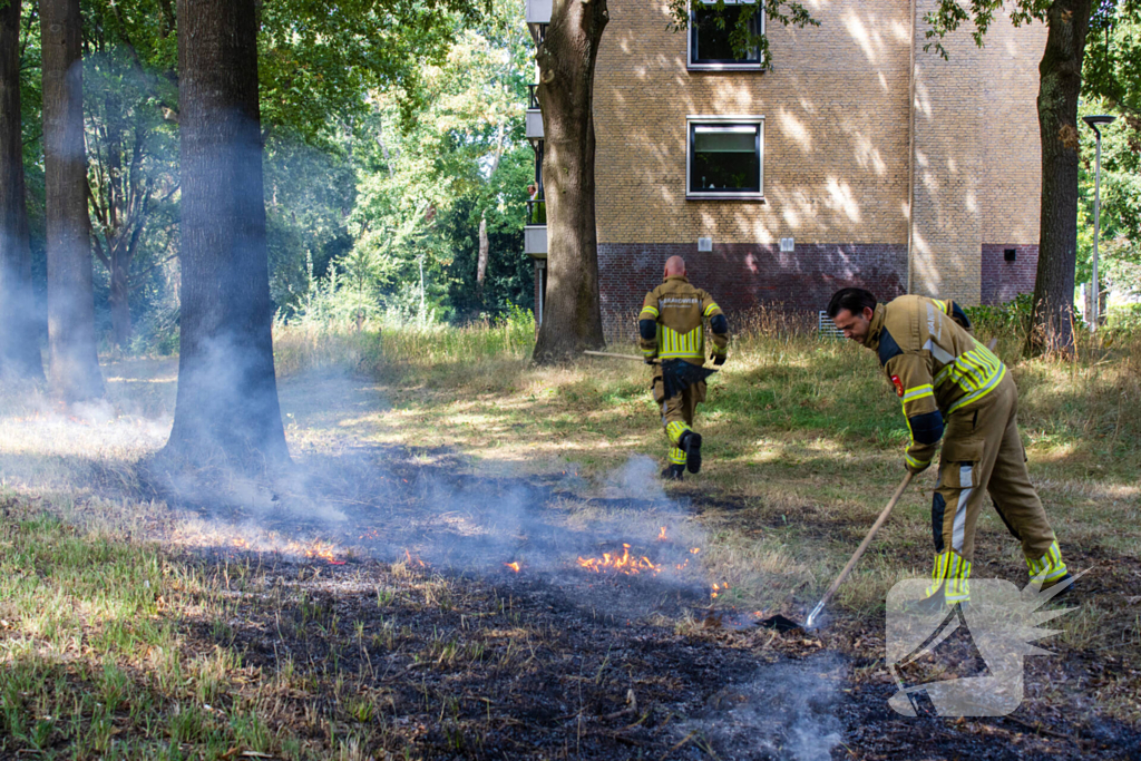 Grasmaaier veroorzaakt brand tijdens werkzaamheden