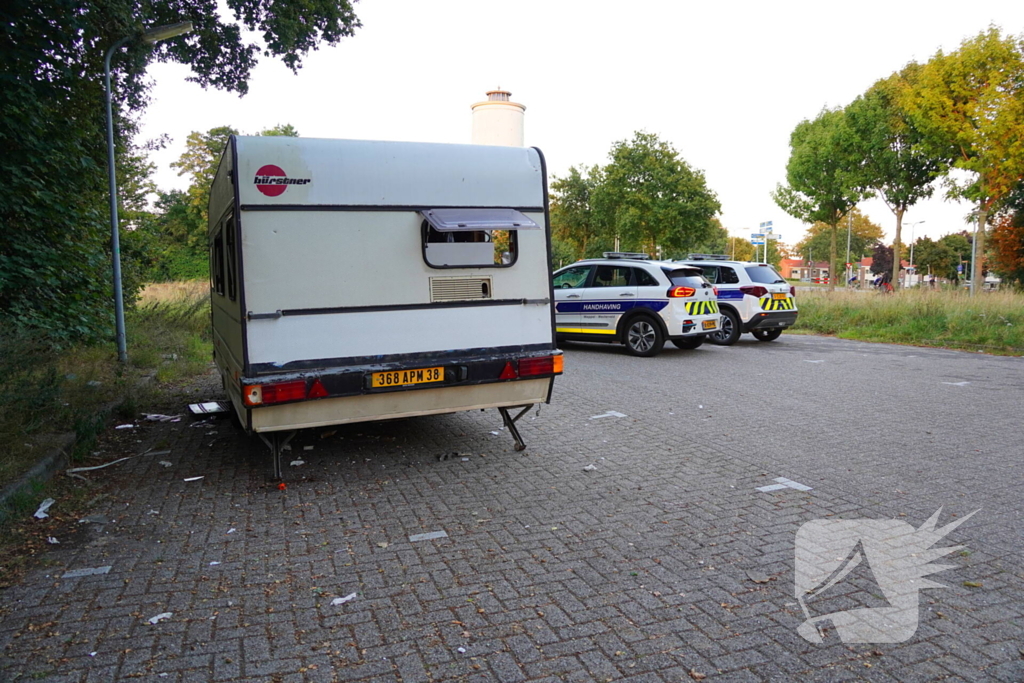 Caravan na tweede poging brandstichting verwijderd