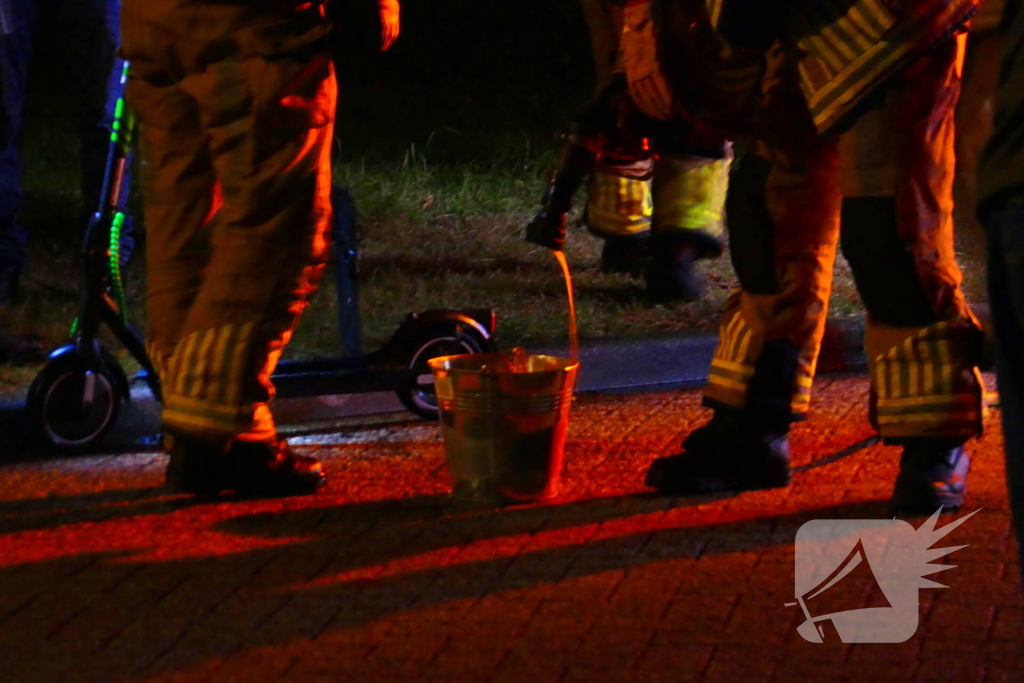 Brand in elektrische step snel geblust