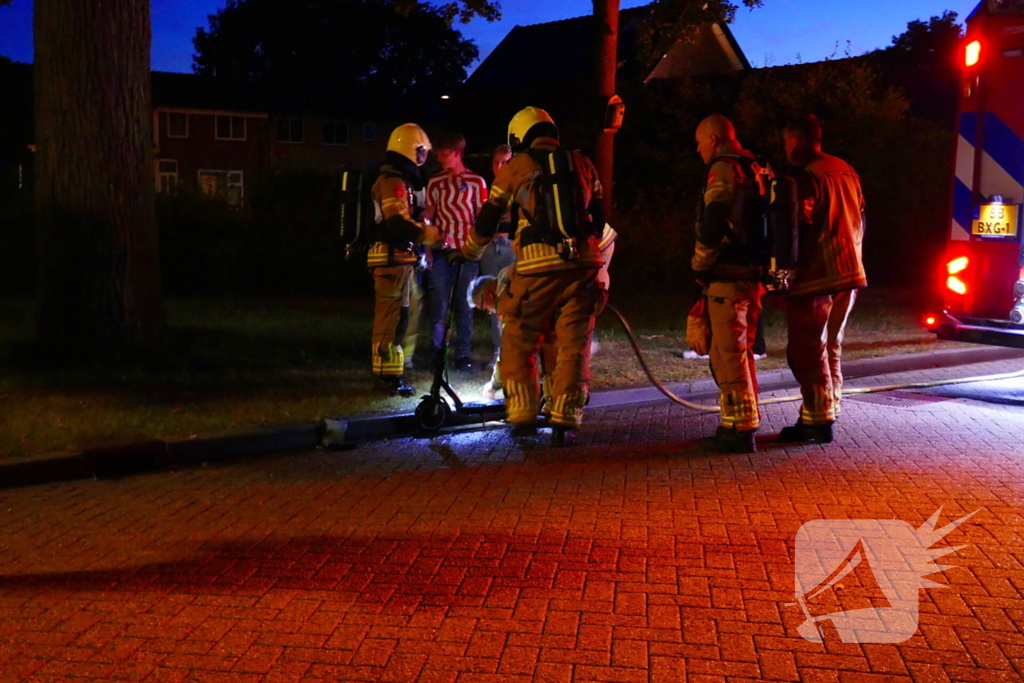 Brand in elektrische step snel geblust