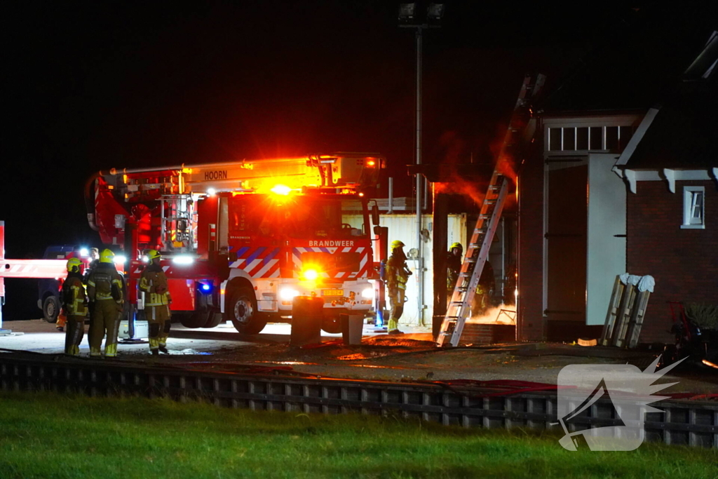 Veranda in lichterlaaie