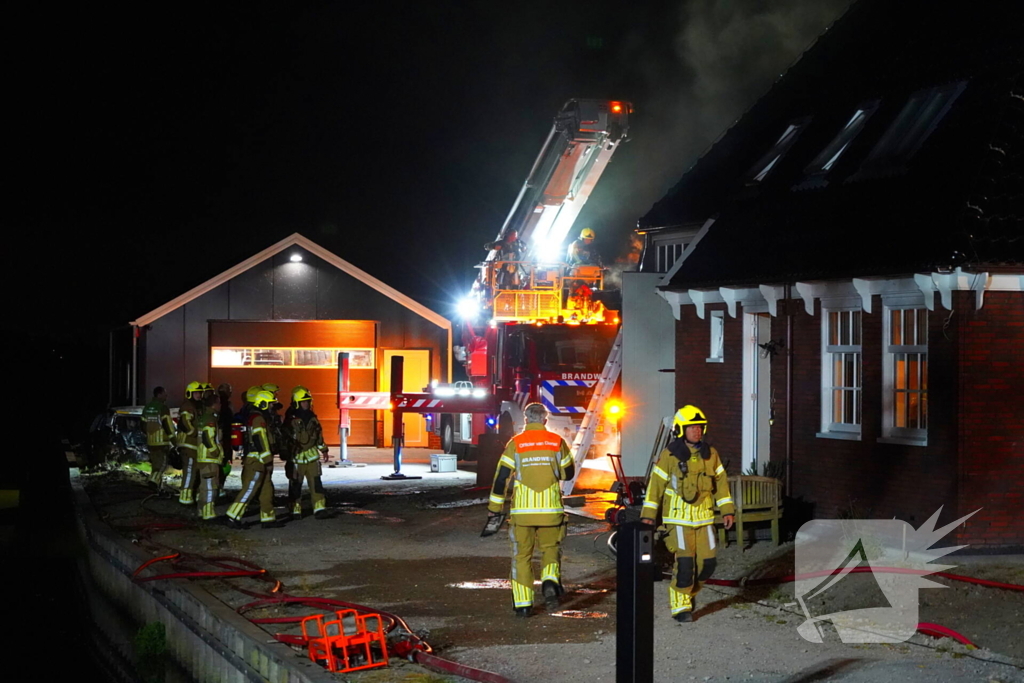 Veranda in lichterlaaie