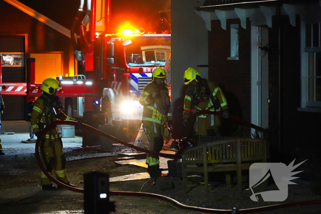 Veranda in lichterlaaie
