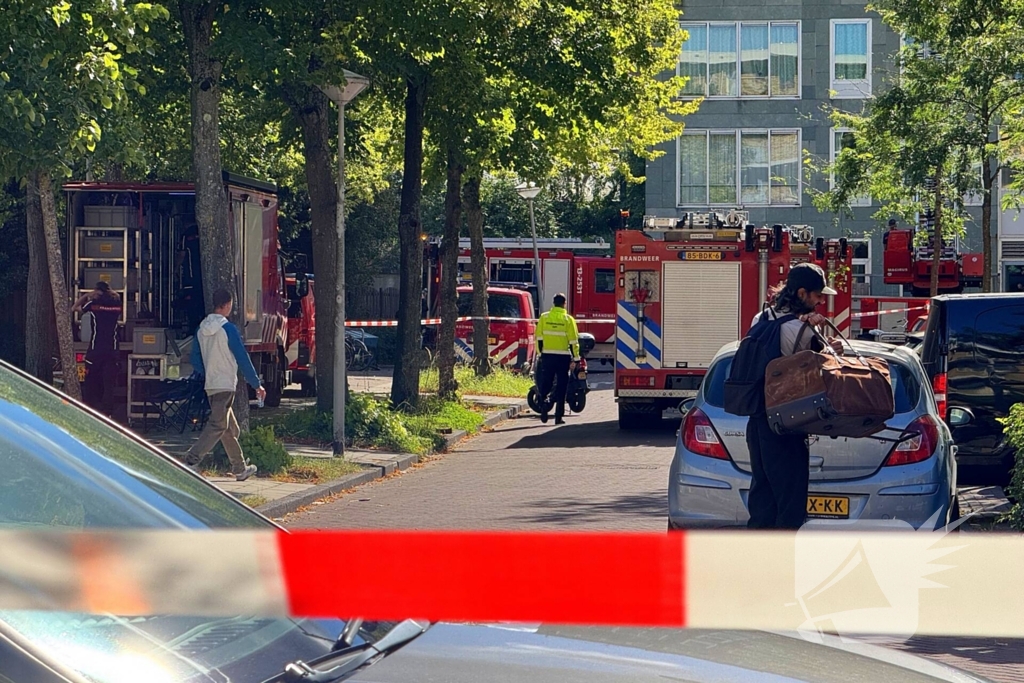 Grote brand in flatgebouw