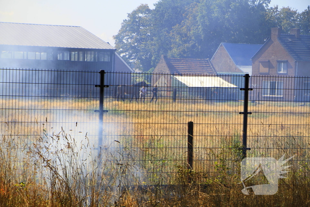Paarden in veiligheid na bermbrand