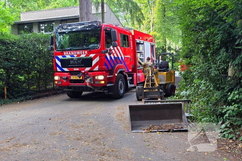 Gasleiding geraakt tijdens werkzaamheden