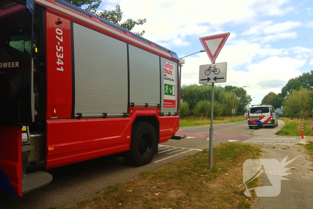 Schaap in nood gered door brandweer