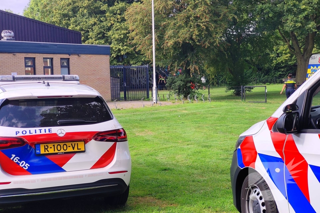 Politie grijpt in bij skatepark brand