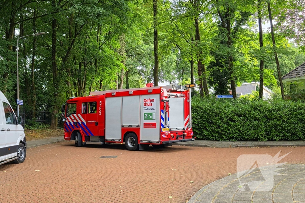 brandweer verwijdert gevaarlijke tak