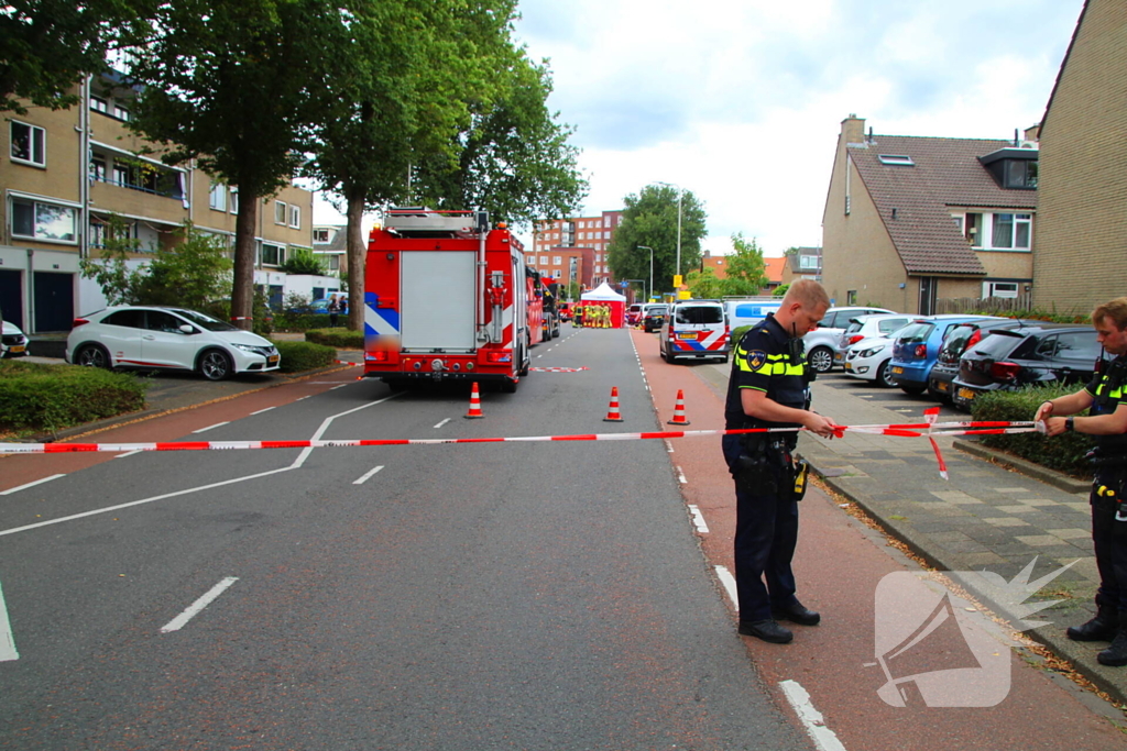 Ongeval tussen fietser en vrachtwagen