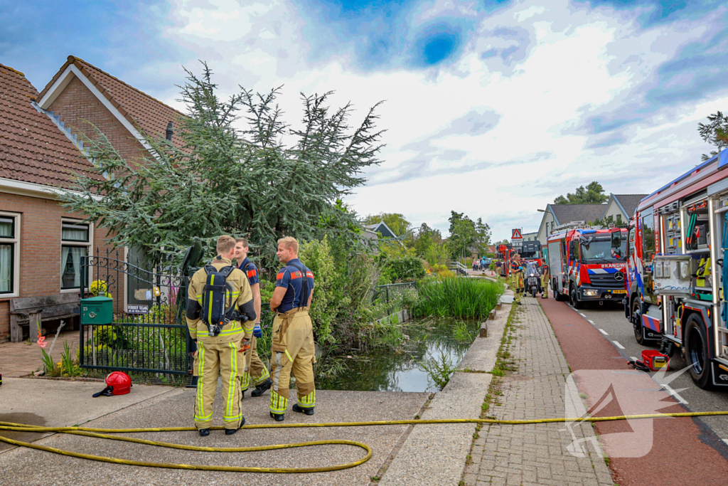 Woningbrand snel geblust met een gewonde