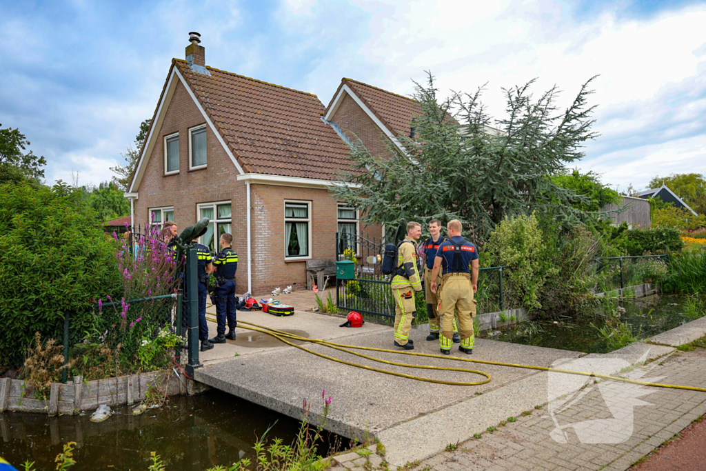 Woningbrand snel geblust met een gewonde