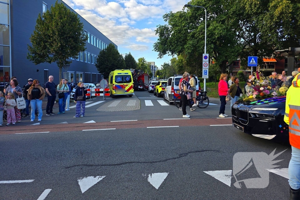 Medische noodsituatie nabij Heide-optocht